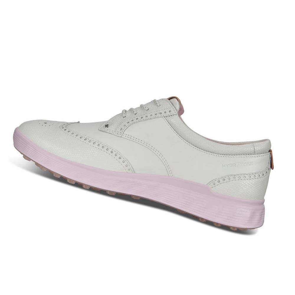 Women's Ecco Spikeless S-classic Golf Shoes White | Canada 133PJJ